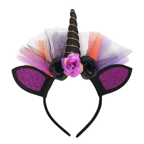 ELAYARD Halloween Einhorn Haarreif mit Horn Kopfschmuck Karneval Kostüm Haarband für Erwachsene Lustiges Party Accessoire für und Cosplay ELAYARD Halloween Einhorn Haarreif mit Horn Kopfschmuck Karneval Kostüm Haarband für Erwachsene Lustiges Party Accessoire für und Cosplay von ELAYARD