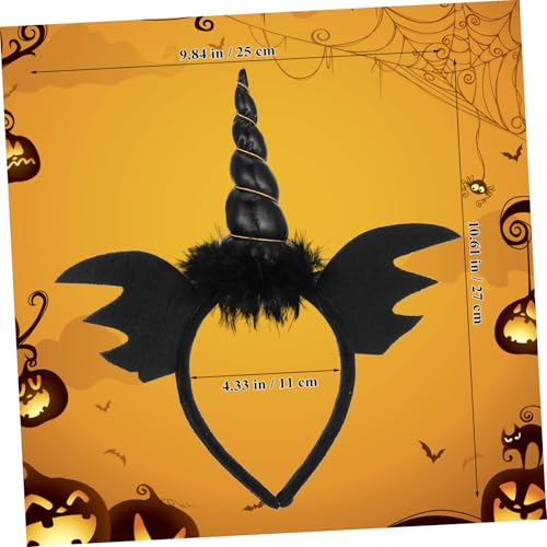 ELAYARD Halloween Haarreif Einhorn Design Kopfschmuck für Erwachsene Leichtes Bequemes Party Accessoire für Halloween Karneval Maskenball und Cosplay für Fotos und Festlichkeiten von ELAYARD