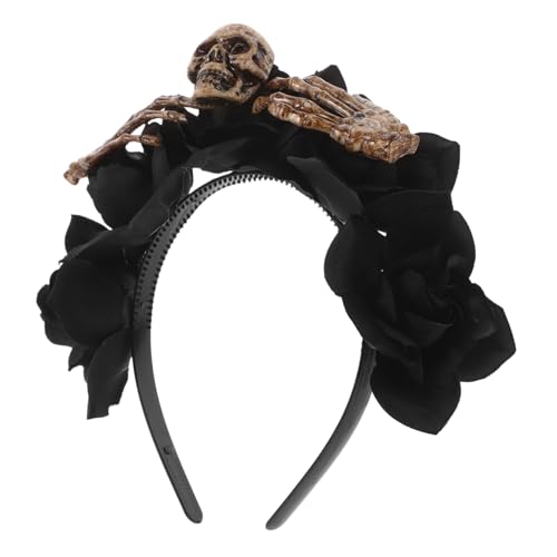ELAYARD Halloween Haarschmuck Skelett Blumen Haarreif Partyzubehör für Damen und Herren Auffälliges Halloween Accessoire für Kostüm Gothic Stirnband für Party und Fasching ELAYARD Halloween Haarschmuck Skelett Blumen Haarreif Partyzubehör für Damen und Herren Auffälliges Halloween Accessoire für Kostüm Gothic Stirnband für Party und Fasching von ELAYARD