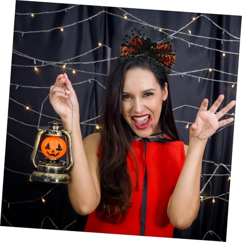ELAYARD Halloween Stirnband mit Elastischem Sitz und Schleifen Design Niedliches Tierkopf Haarband für Party und Kostümspiel Robustes Halloween Accessoire für Damen von ELAYARD