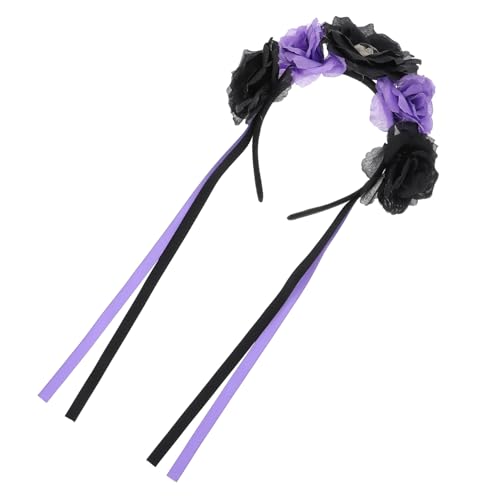 ELAYARD Halloween Stirnband mit Totenkopf und Rosen Party Kopfschmuck für Damen Leicht und Bequem Modisches Halloween Haarband für Karneval und Tag der Toten Auffälliges ELAYARD Halloween Stirnband mit Totenkopf und Rosen Party Kopfschmuck für Damen Leicht und Bequem Modisches Halloween Haarband für Karneval und Tag der Toten Auffälliges von ELAYARD