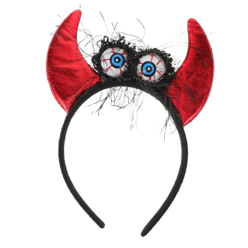 ELAYARD Leuchtendes Teufelshörner Haarreif Halloween Kopfschmuck Party Cosplay Stirnband Unisex Karneval Fasching Zubehör ELAYARD Leuchtendes Teufelshörner Haarreif Halloween Kopfschmuck Party Cosplay Stirnband Unisex Karneval Fasching Zubehör von ELAYARD