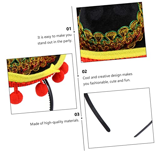 ELAYARD Mini Mexikanischer Sombrero Haarreif Leichtes Stirnband für Karneval Kostüm und Mexiko Partys Langlebiger Haarreifen mit Einzigartigem Design für Festliche von ELAYARD
