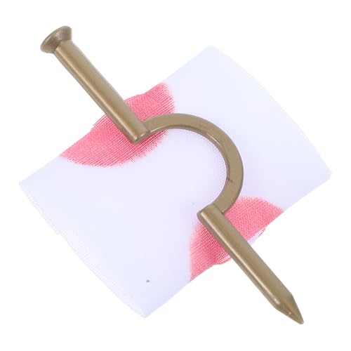 ELAYARD Nagel tragen Tricknagel Blutnagel durch den Finger gruselige Streichspielzeuge Halloween-Trick-Requisiten Nagel durch Fingerstreich Trick Finger Plastik ELAYARD Nagel tragen Tricknagel Blutnagel durch den Finger gruselige Streichspielzeuge Halloween-Trick-Requisiten Nagel durch Fingerstreich Trick Finger Plastik von ELAYARD