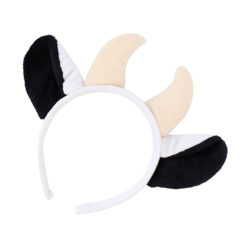 ELAYARD Plüsch Kuh Stirnband mit Hörnern und Nase Niedlicher Haarreif für Damen und Tierkopfschmuck für Halloween Karneval Kostümparty und Fotoshooting ELAYARD Plüsch Kuh Stirnband mit Hörnern und Nase Niedlicher Haarreif für Damen und Tierkopfschmuck für Halloween Karneval Kostümparty und Fotoshooting von ELAYARD