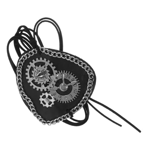 ELAYARD Retro Steampunk Augenklappe Einzelnes Auge Cover Stylische Cosplay Party Augenbinde für Erwachsene Atmungsaktiv Komfortabel und Leicht zu Tragen ELAYARD Retro Steampunk Augenklappe Einzelnes Auge Cover Stylische Cosplay Party Augenbinde für Erwachsene Atmungsaktiv Komfortabel und Leicht zu Tragen von ELAYARD