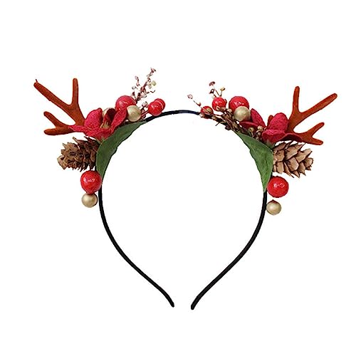 ELAYARD Rotes Rentiergeweih Haarband aus Weiches Formstabiles Stirnband für Mädchen Festliche Weihnachtsdeko Mori Stil Haaraccessoire Geeignet für Party und Familienfeier ELAYARD Rotes Rentiergeweih Haarband aus Weiches Formstabiles Stirnband für Mädchen Festliche Weihnachtsdeko Mori Stil Haaraccessoire Geeignet für Party und Familienfeier von ELAYARD