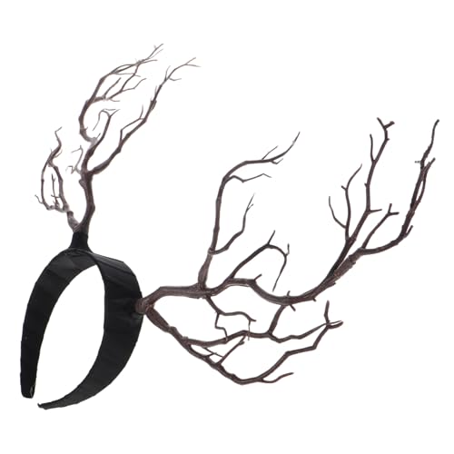 ELAYARD Rustikaler Geweih Haarreifen Braun Deer Antler Haarband Flexibel für Damen Weihnachtskostüm Cosplay Party Haarschmuck ELAYARD Rustikaler Geweih Haarreifen Braun Deer Antler Haarband Flexibel für Damen Weihnachtskostüm Cosplay Party Haarschmuck von ELAYARD