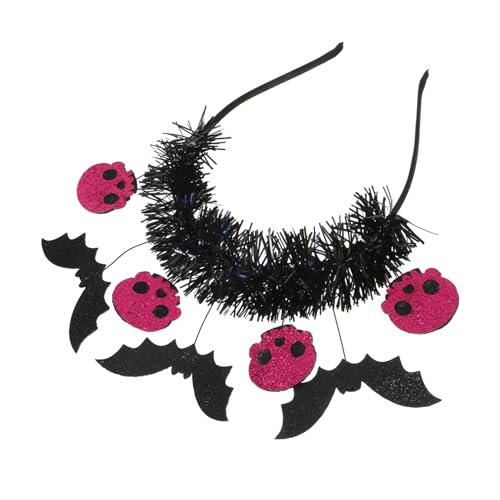 ELAYARD Skull Headband Halloween Haarreif mit Fledermaus Design Party Haarreif für Erwachsene Auffälliges Kostümzubehör für Halloween Tag der Toten Kostümparty und Themenhochzeiten Bequem ELAYARD Skull Headband Halloween Haarreif mit Fledermaus Design Party Haarreif für Erwachsene Auffälliges Kostümzubehör für Halloween Tag der Toten Kostümparty und Themenhochzeiten Bequem von ELAYARD