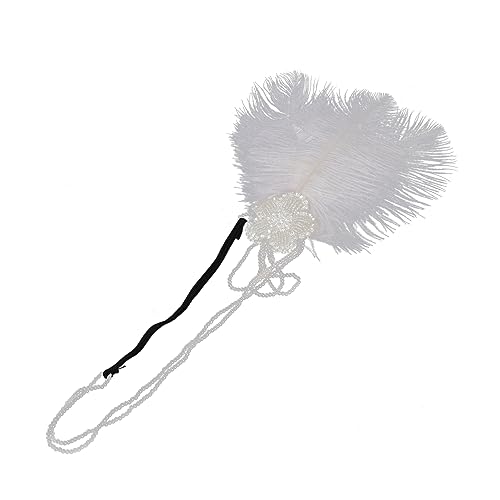 ELAYARD Stirnband für Damen Kopfschmuck mit Accessoire für Bachelorette Party Karneval und Besondere Anlässe Weißes Design im Vintage Stil ELAYARD Stirnband für Damen Kopfschmuck mit Accessoire für Bachelorette Party Karneval und Besondere Anlässe Weißes Design im Vintage Stil von ELAYARD