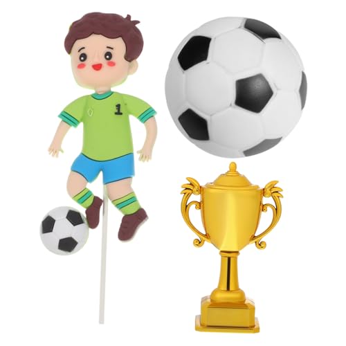 ELAYARD Teiliges Fußball Kuchendeko für Kindergeburtstag Farbechte Fußball und Plastiktrophäen Topper Einfache Anwendung Vielseitig Passend für Verschiedene Kuchen ELAYARD Teiliges Fußball Kuchendeko für Kindergeburtstag Farbechte Fußball und Plastiktrophäen Topper Einfache Anwendung Vielseitig Passend für Verschiedene Kuchen von ELAYARD