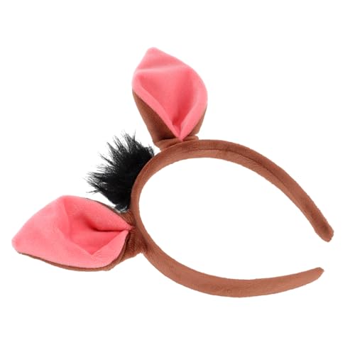 ELAYARD Tierhaarreif Warzenschwein Ohren Stirnband Weiches Bequemes Cosplay Accessoire für Dekoratives Leichtes Tierhaarband für Karneval Maskerade und Themenpartys von ELAYARD