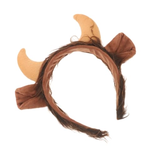ELAYARD Tierisches Kostüm Stirnband Mit Bullhörnern Niedlicher Haarreif Für Halloween Und Cosplay-events Und Tragbar Für Kostümpartys von ELAYARD