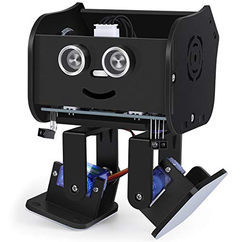 ELEGOO Roboter Penguin Bot Zweibeiniger Roboter Baukasten Kompatibel mit Arduino IDE, Mint Spielzeug mit Tutorial für Hobbybastler, STEM Toys für Kinder und Erwachsene V2.0 (Schwarz) von ELEGOO