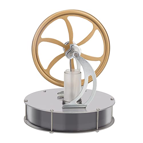 ELEMENTO Niedertemperatur Stirlingmotor Modell, Metall LTD Stirlingmotor Schwungrad Heizmaschinengenerator, Wissenschaftliches Experimentierspielzeug für Erwachsene und Kinder von ELEMENTO