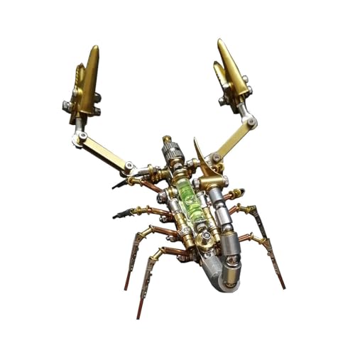 ELEMENTO Scorpion 3D Metall Puzzles Kits für Erwachsene, Steampunk Lasergeschnittenes Puzzles Modellbausatz, 300 Teile Metall Insekt Kit Ornamente Geschenk 2024 Weihnachten von ELEMENTO