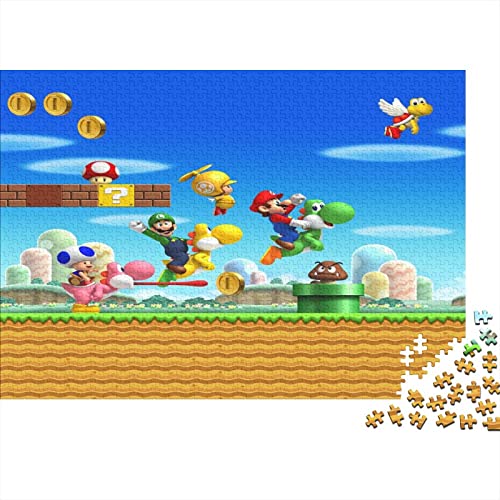 Super Mario Puzzle - Spielfiguren Classics Pieces - 300 Teile Puzzle Für Erwachsene Und Kinder Ab 12 Jahren, Familienaktivität Puzzles Lernspiele 300pcs (40x28cm) von ELGISI
