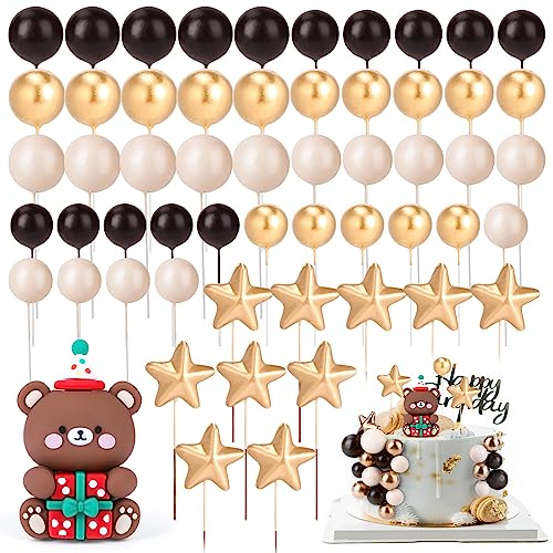 56 Stück Kuchen Tortendeko,DIY Happy Birthday Tortendeko Cupcake Topper Tortendeko Geburtstag Kuchen Dekoration DIY Tortendeko Hochzeit für Babyparty Geburtstag Party von ELIAUK