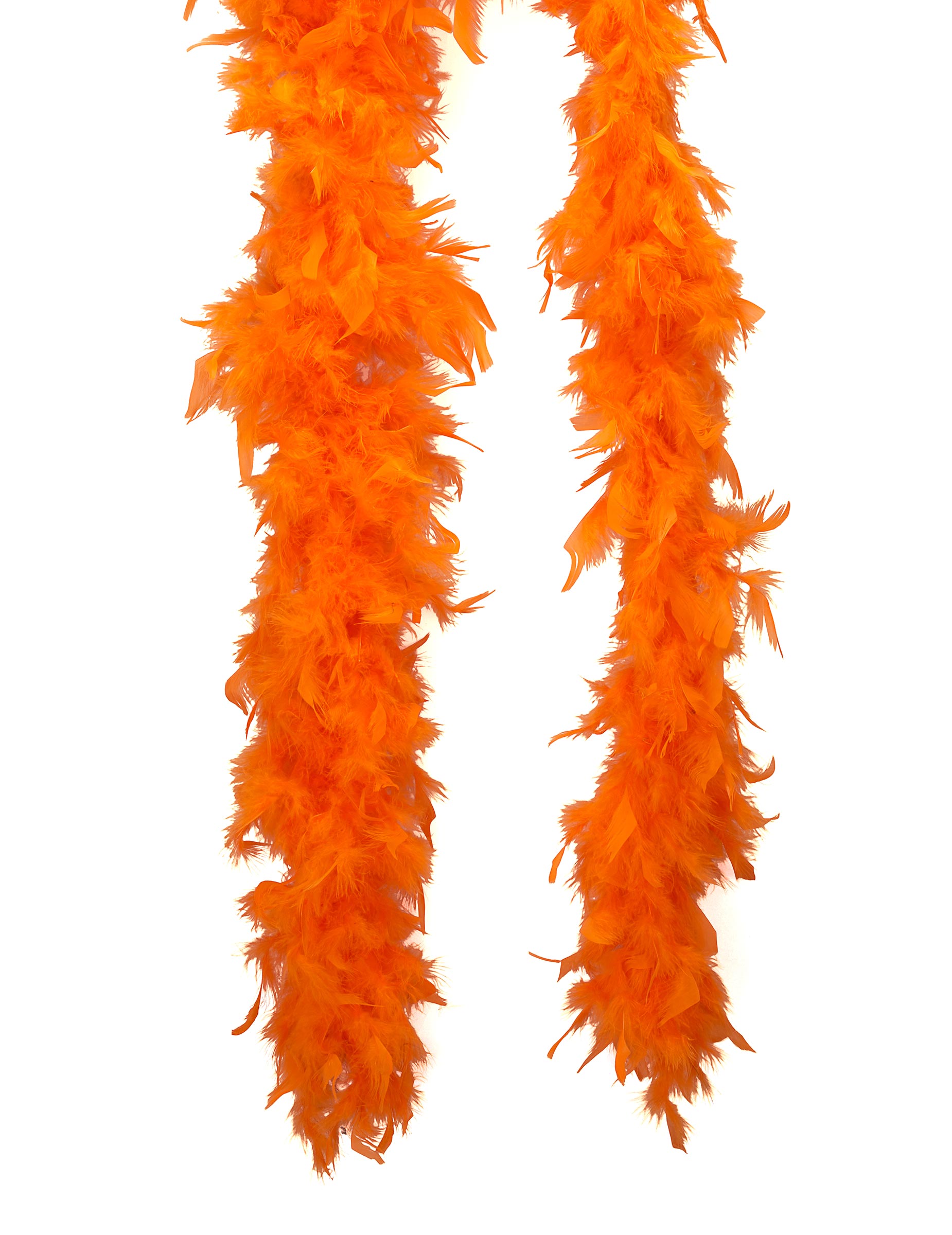Federboa Kostüm-Accessoire orange von KARNEVAL-MEGASTORE