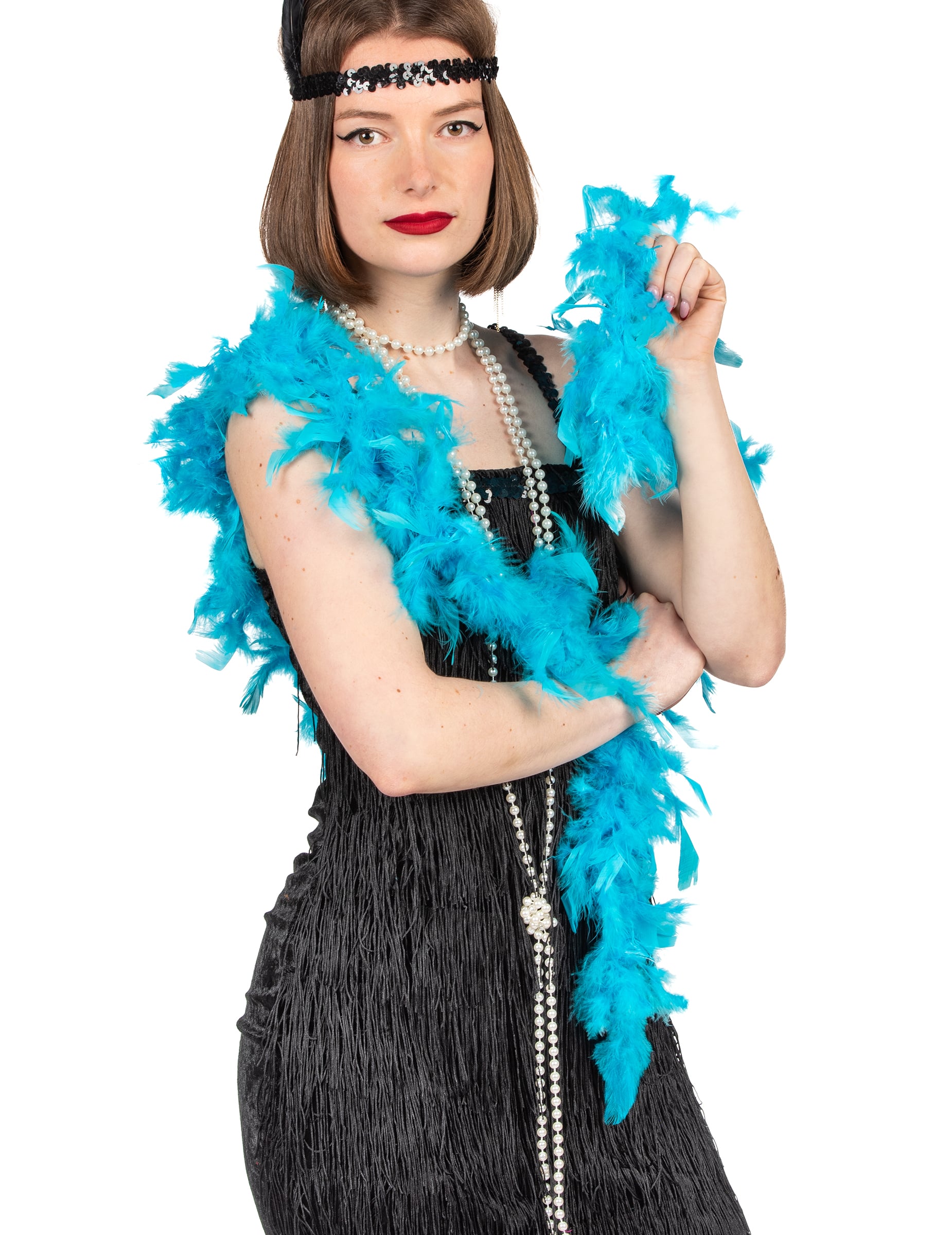 Federboa türkis 40g 190cm Federboa türkis 40g 190cm von KARNEVAL-MEGASTORE