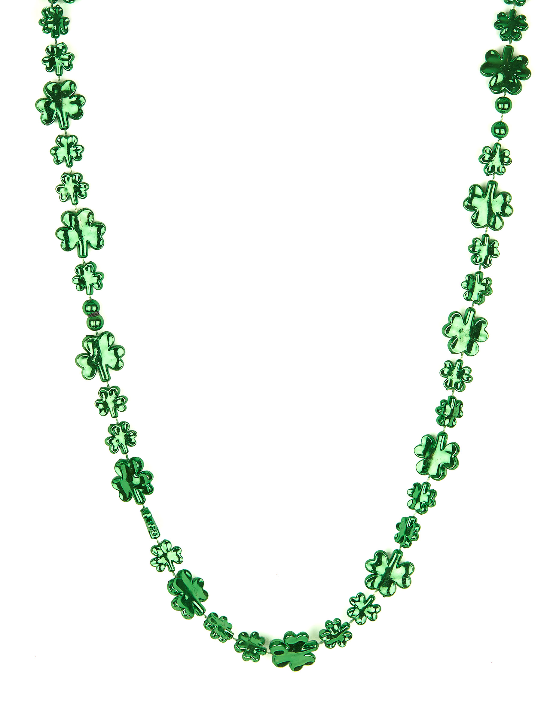 Halskette St. Patrick's Day Kleeblatt grün von KARNEVAL-MEGASTORE