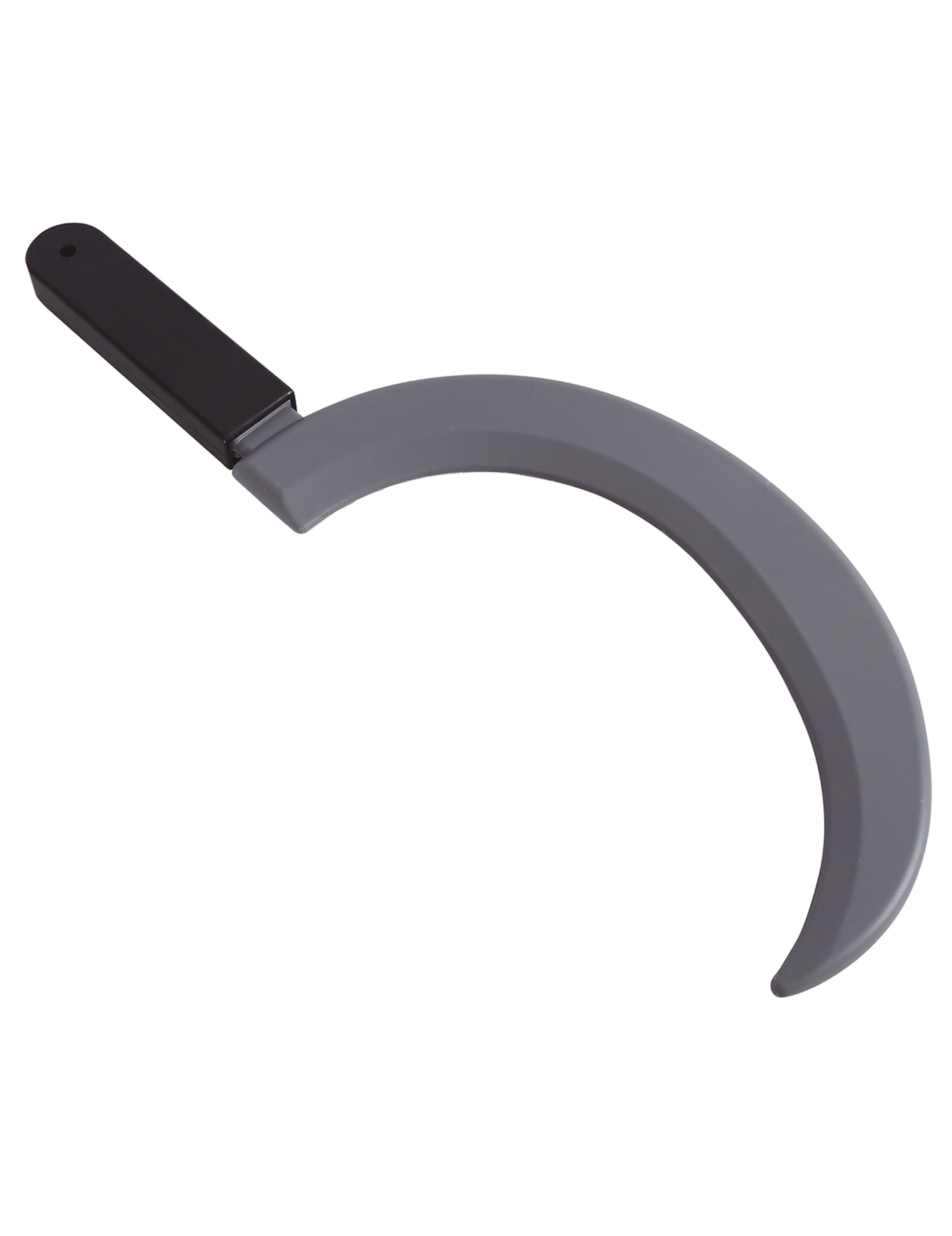 Kleine Sichel Halloween Kostümzubehör schwarz-silber von KARNEVAL-MEGASTORE
