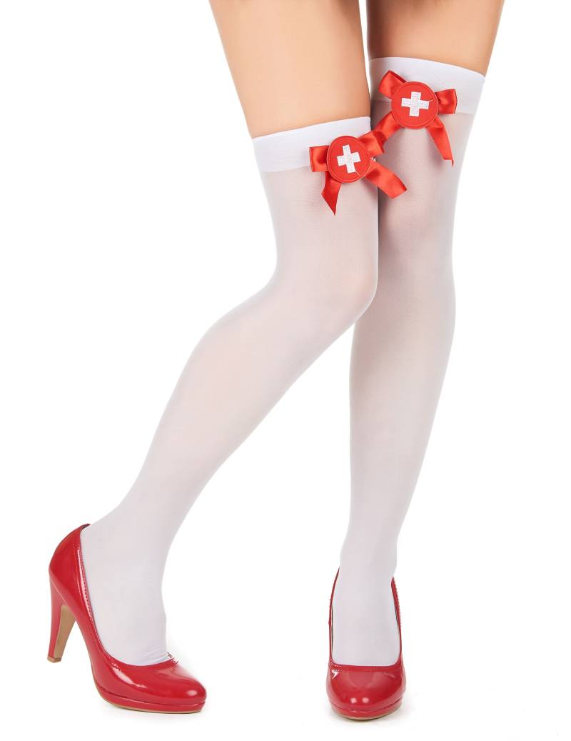 Overknees Krankenschwester von KARNEVAL-MEGASTORE