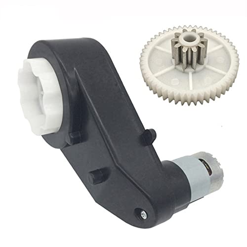 ELLANA Elektrischer Ersatz, 1 Stück, Kinderfahrzeug, Elektroauto, 390 Motorgetriebe, 550 Reduziermotor mit Metallgetriebe, 12 V, 30.000 U/min, Motorgetriebe, Fahrt (Farbe: 550, 12 V, 10000 U/min) von ELLANA
