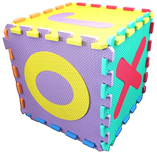 ELLUG ABC Puzzle-Matten 26teilig 32cm x 32cm x 10mm aus Schaumstoff von ELLUG
