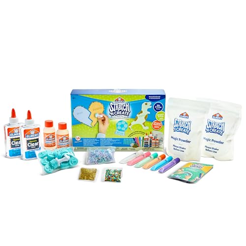 Elmer's Stretch 'N Create Teig-Set, 3 Spielmöglichkeiten, Personalisierungsset, 16-teiliges Set von ELMER'S