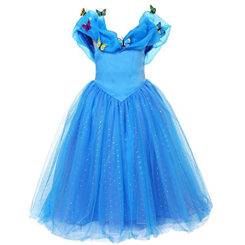 ELSA & ANNA Prinzessin Kleid Mädchen – Eiskönigin – Prinzessinnenkostüm – Mädchen Kleid für Partys, Geburtstage, Fasching, Karneval und Halloween – Prinzessin Kostüm Mädchen – 2-3 Jahre (CNDR4) von ELSA & ANNA