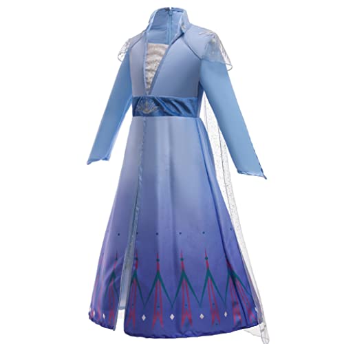 ELSA & ANNA Prinzessin Kleid Mädchen – Eiskönigin – Prinzessinnenkostüm – Mädchen Kleid für Partys, Geburtstage, Fasching, Karneval und Halloween – Prinzessin Kostüm Mädchen – 6-7 Jahre (315) von ELSA & ANNA