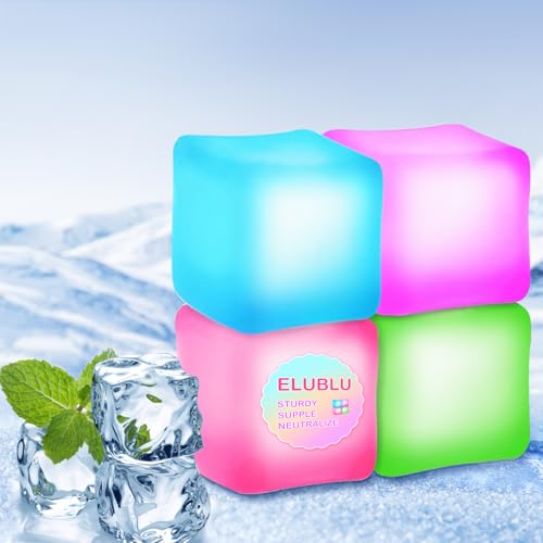 4 Stresswürfel, Stressball, Needoh-Würfel, Quetschwürfel, Eiswürfel, lindert Angst und Stress, sensorische Bälle 4 Stresswürfel, Stressball, Needoh-Würfel, Quetschwürfel, Eiswürfel, lindert Angst und Stress, sensorische Bälle von ELUBLU