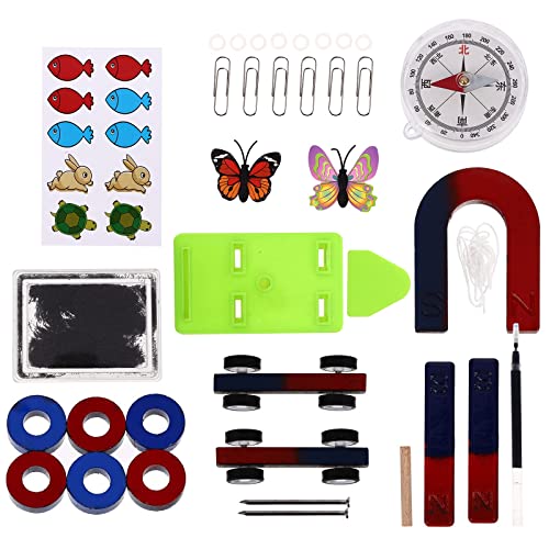 ELUKHT 1 Set Labs Science N/S Magnet-Set, Bildung, Wissenschaft, Experimentierwerkzeuge für Kinder von ELUKHT