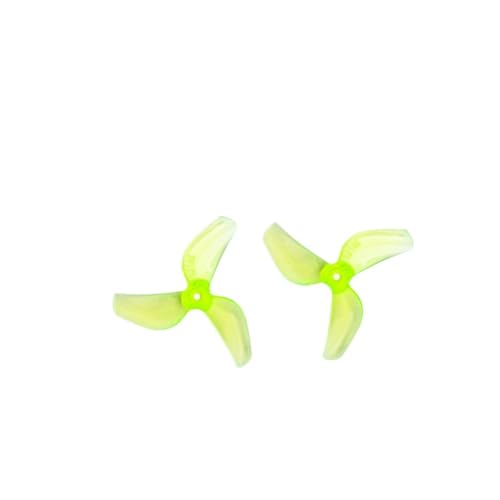 1219S 31 mm 4 Paare 4CW 4CCW Ultraleicht, kompatibel mit FPV Tinywhoop Drone 0702 29000KV DIY-Komponenten(4PAIR Yellow 1MM) von ELUPNMF