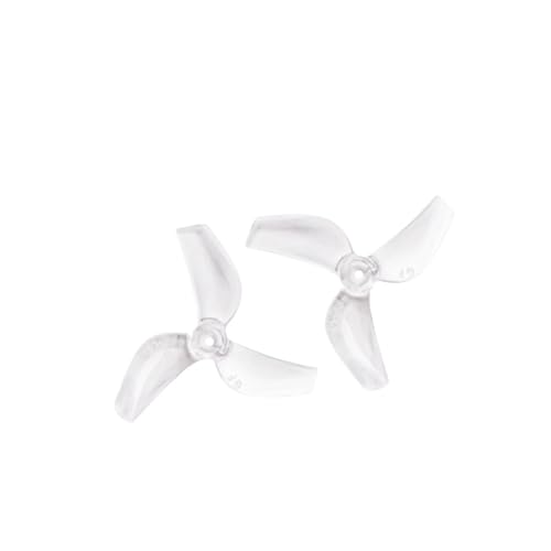 ELUPNMF 1219S 31 mm 4 Paare 4CW 4CCW Ultraleicht, kompatibel mit FPV Tinywhoop Drone 0702 29000KV DIY-Komponenten(4PAIR Clear 1MM) von ELUPNMF