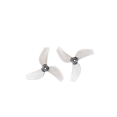 ELUPNMF 1219S 31 mm 4 Paare 4CW 4CCW Ultraleicht, kompatibel mit FPV Tinywhoop Drone 0702 29000KV DIY-Komponenten(4PAIR Gray 1MM) von ELUPNMF