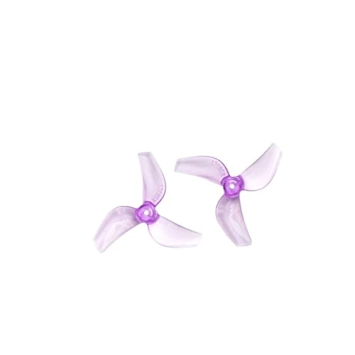 ELUPNMF 1219S 31 mm 4 Paare 4CW 4CCW Ultraleicht, kompatibel mit FPV Tinywhoop Drone 0702 29000KV DIY-Komponenten(4PAIR Purple 1MM) von ELUPNMF