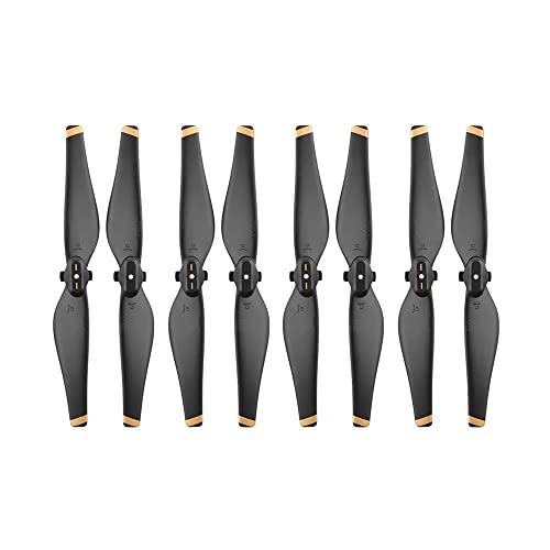 ELUPNMF D Air Drone Kompatibel 8PCS Quick Release Propeller Ersatz Zubehör Ersatzteile Schraube Flügel Fan(Black Gold) von ELUPNMF