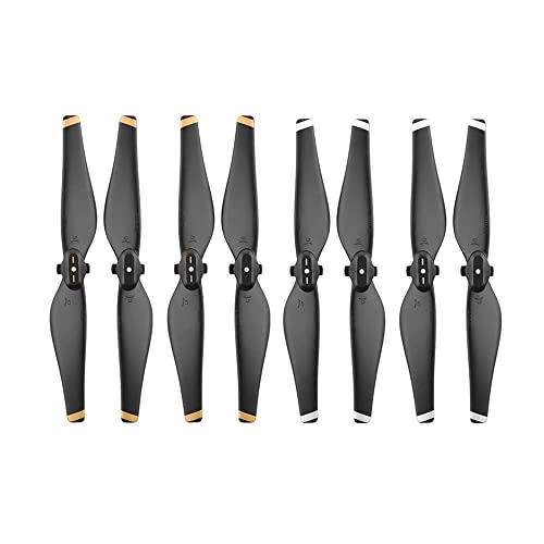 ELUPNMF D Air Drone Kompatibel 8PCS Quick Release Propeller Ersatz Zubehör Ersatzteile Schraube Flügel Fan(Black Gold White) von ELUPNMF