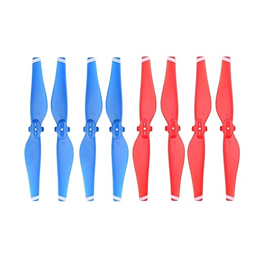 ELUPNMF D Air Drone Kompatibel 8PCS Quick Release Propeller Ersatz Zubehör Ersatzteile Schraube Flügel Fan(Blue RED) von ELUPNMF