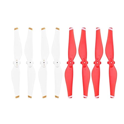 ELUPNMF D Air Drone Kompatibel 8PCS Quick Release Propeller Ersatz Zubehör Ersatzteile Schraube Flügel Fan(RED White) von ELUPNMF