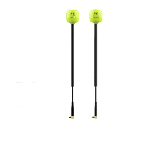 ELUPNMF Foxeer Ant Lollipop 4 Plus 4+ FPV 2,6 Dbi RHCP Kompatibel mit FPV Racing Drone SMA RPSMA UFL MMCX Omni LDS Ant(2PCS MMCX 165MM) von ELUPNMF