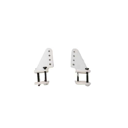 ELUPNMF Kompatible 10 Sätze Nylon-Vierkantstifthörner 15x20 4 Löcher L15xB11xH20 mit Schraube Kompatibel mit RC-Flugzeuge Elektroflugzeuge Schaumstoff-Flugzeugteile(Screws(M2X10MM)) von ELUPNMF