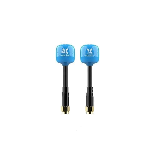 Foxeer Ant Lollipop 4 Plus 4+ FPV 2,6 Dbi RHCP Kompatibel mit FPV Racing Drone SMA RPSMA UFL MMCX Omni LDS Ant(2PCS Blue SMA) von ELUPNMF