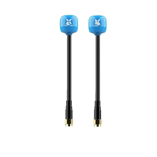 Foxeer Ant Lollipop 4 Plus 4+ FPV 2,6 Dbi RHCP Kompatibel mit FPV Racing Drone SMA RPSMA UFL MMCX Omni LDS Ant(2PCS Blue SMA 10CM) von ELUPNMF