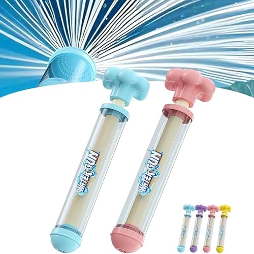 Feuerwerk Wasserpistole, Wasserspritze für Kinder und Erwachsene, Romantisches Feuerwerks Wasserspritzspielzeug für Sommer, Schwimmbad, Strand, Partyspiel (2 Stück, Blau + Rosa) von ELYSORA