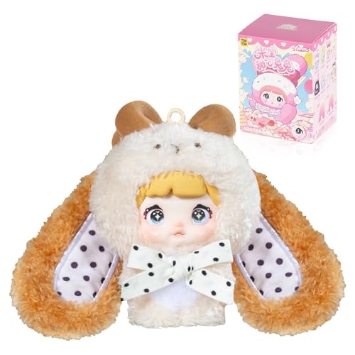 Nommi Baby Sweetie Bunny Series Figuren Blind Box Plüschpuppe Sammlung Spielzeug Geburtstag Geschenke für Kinder und Erwachsene, 1 Box von ELYSORA