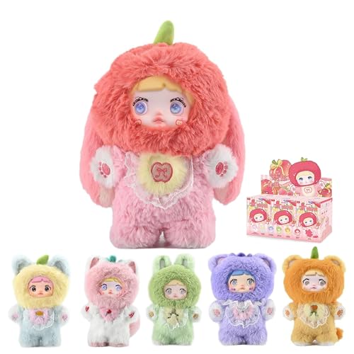 Nommi Interesting Fruit Series Figuren Blind Box Plüschpuppe Sammlung Spielzeug Geburtstag Geschenke für Kinder und Erwachsene, 6 Boxen (ganzes Set) von ELYSORA