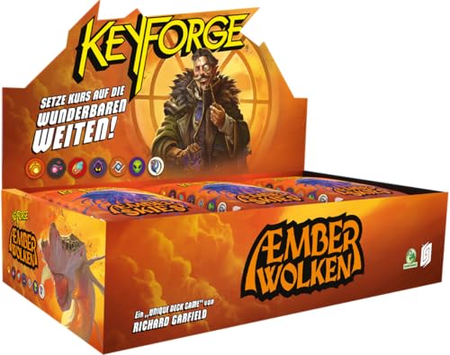 ELZNIR GAMES KeyForge: Æmberwolken – Display mit 12 Archon Decks, neues Set mit Wolkenreitern, Aemberwolken, von Richard Garfield, einzigartiges Duell-Kartenspiel, ab 10 Jahren von ELZNIR GAMES